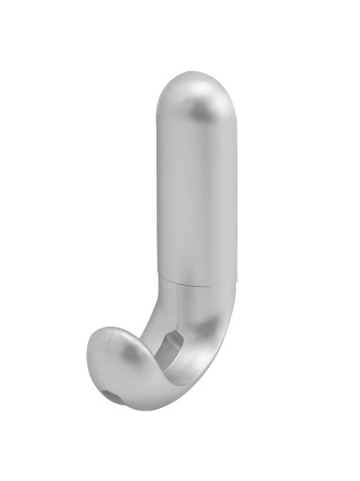 Colgador Adhesivo / Atornillable Plateado Mate