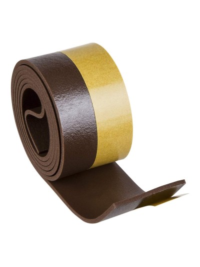 Burlete Umbral Autoadhesivo PVC Flexible Marron