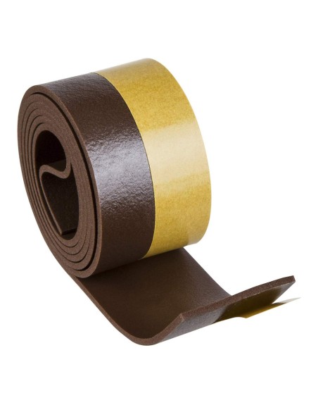 Burlete Umbral Autoadhesivo PVC Flexible Marron