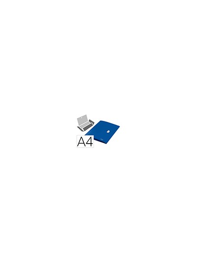 Carpeta leitz recycle gomas tres solapas din a4 polipropileno azul
