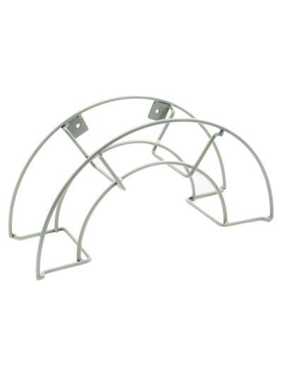 Soporte Manguera Pared Metalica 1/2 Luna Color Gris