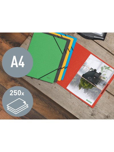 Carpeta leitz recycle gomas din a4 carton reciclable 100% verde