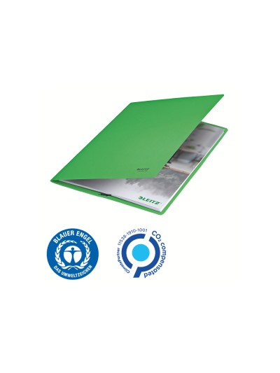 Carpeta leitz recycle gomas din a4 carton reciclable 100% verde