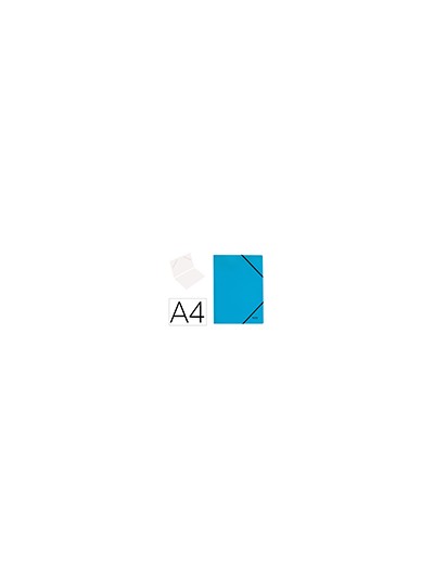 Carpeta leitz recycle gomas din a4 carton reciclable 100% azul