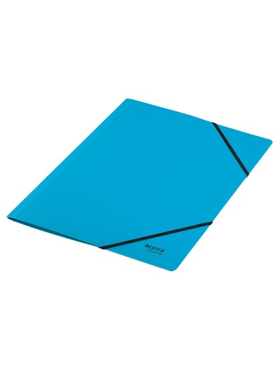 Carpeta leitz recycle gomas din a4 carton reciclable 100% azul