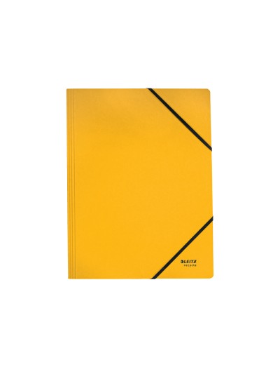 Carpeta leitz recycle gomas din a4 carton reciclable 100% amarillo
