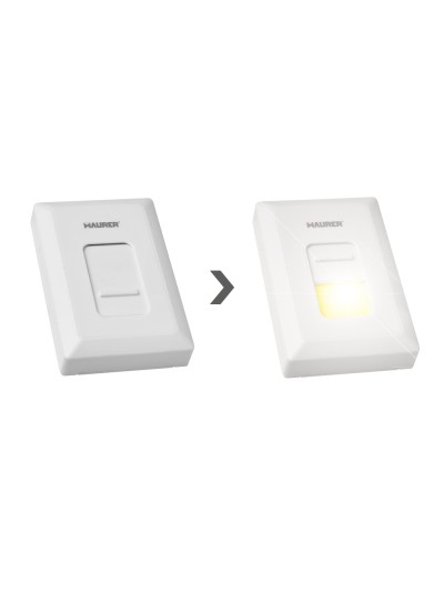 Linterna / Luces Led Para Pared / Armario Tipo Interruptor A pilas (4 AAAA)	400 Lumenes (Fijación Mediante Pegatina o Iman)