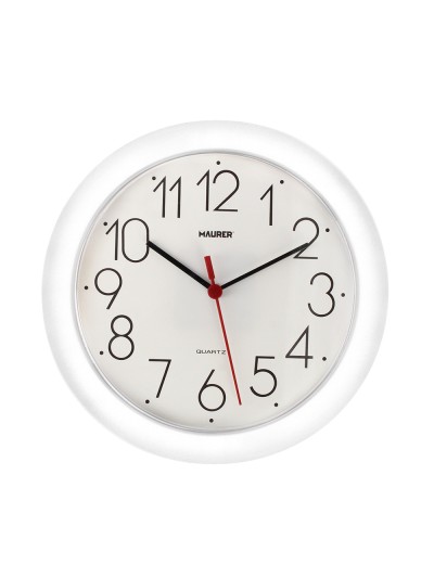 Reloj De Pared Ø 25 cm. Color Blanco