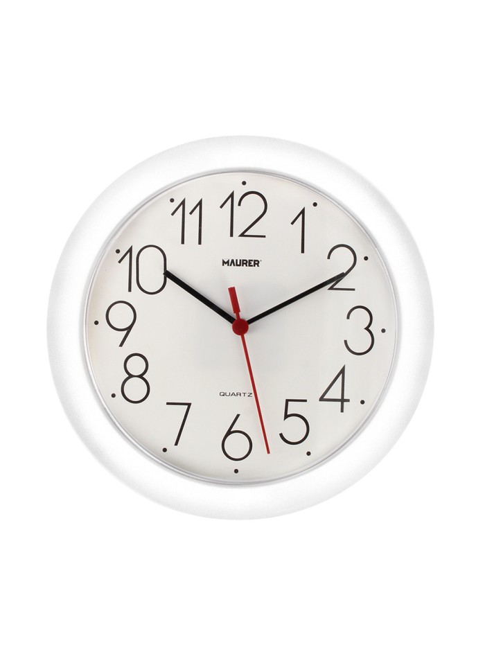 Reloj De Pared Ø 25 cm. Color Blanco