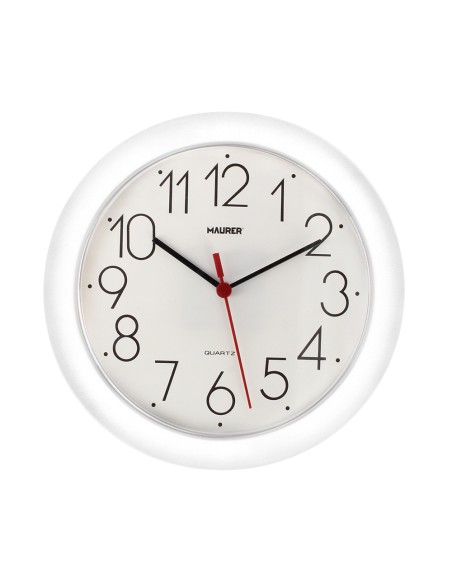 Reloj De Pared Ø 25 cm. Color Blanco