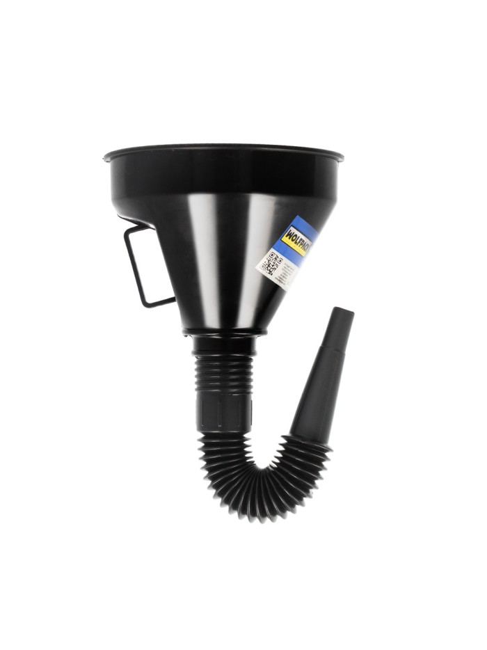 Embudo Boca Ancha Ø 145 mm.Con Prolongador Flexible y Filtro Metalico. Embudo gasoil, embudo gasolina, embudo combustible