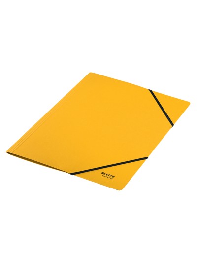 Carpeta leitz recycle gomas din a4 carton reciclable 100% amarillo