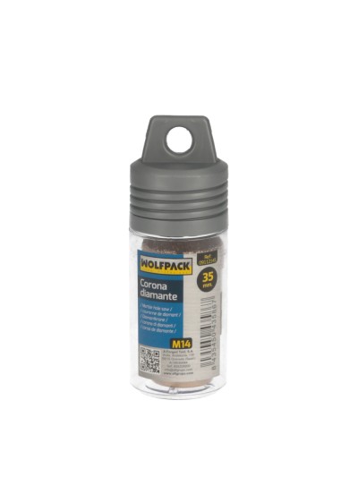 Corona Diamante Para Amoladora Ø 35 mm. Conexión Rosca M14. Corte Seco