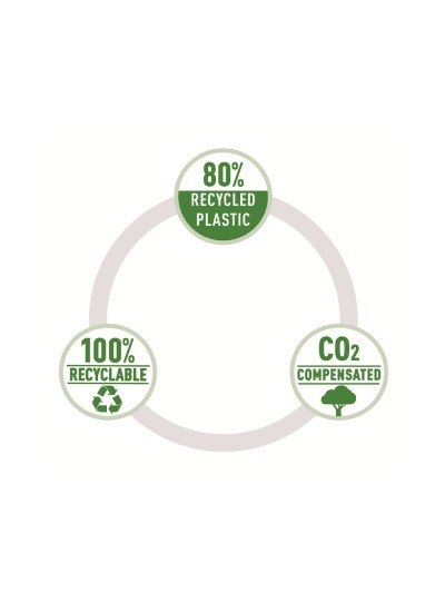 Carpeta leitz recycle portadocumentos broche din a4 polipropileno verde
