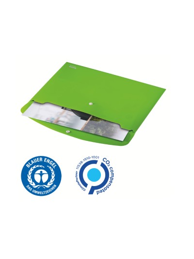 Carpeta leitz recycle portadocumentos broche din a4 polipropileno verde