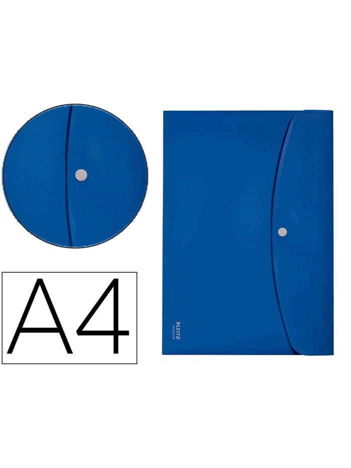 Carpeta leitz recycle portadocumentos broche din a4 polipropileno azul Carpeta leitz recycle portadocumentos broche din a4 polipropileno azul
