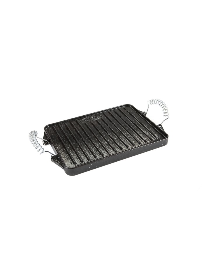 Plancha Hierro Fundido Esmaltada Rectangular 21 x 27 cm.