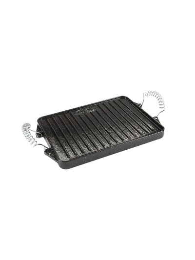 Plancha Hierro Fundido Esmaltada Rectangular 24 x 44 cm.