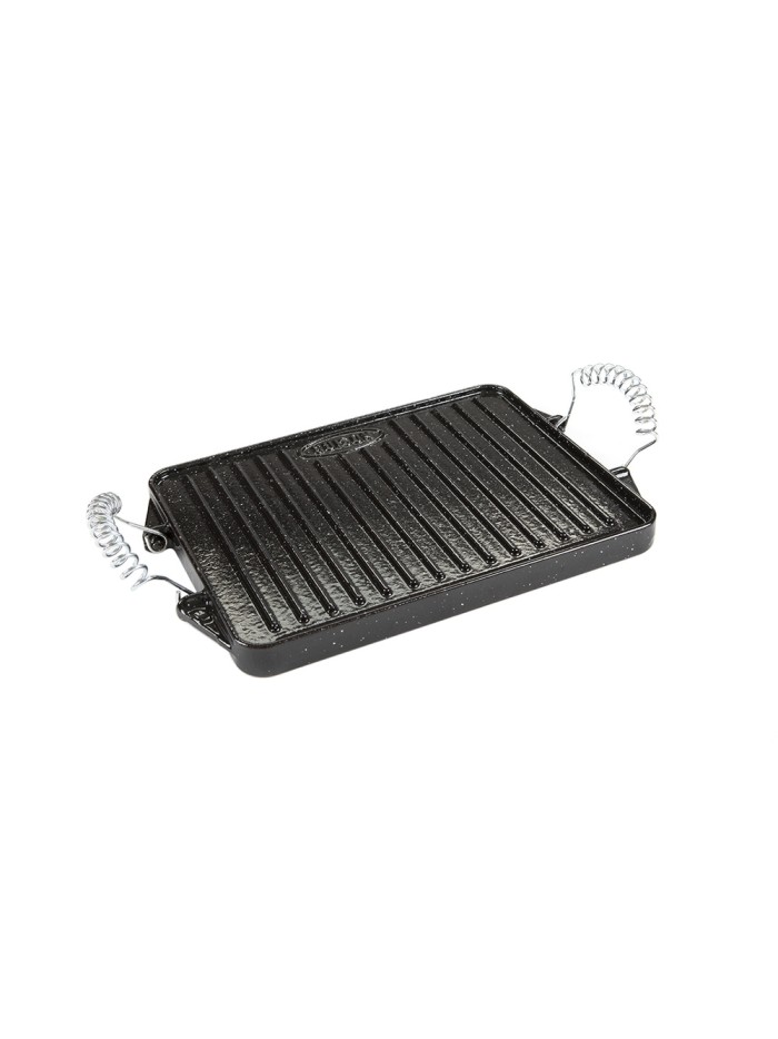 Plancha Hierro Fundido Esmaltada Rectangular 24 x 44 cm.