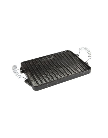 Plancha Hierro Fundido Esmaltada Rectangular 24 x 44 cm.