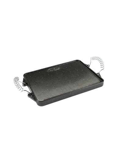 Plancha Hierro Fundido Esmaltada Rectangular 24 x 44 cm.