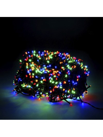 Guirnalda Luces Navidad 1000 Leds Multicolor. Luz Navidad Interiores y Exteriores Ip44