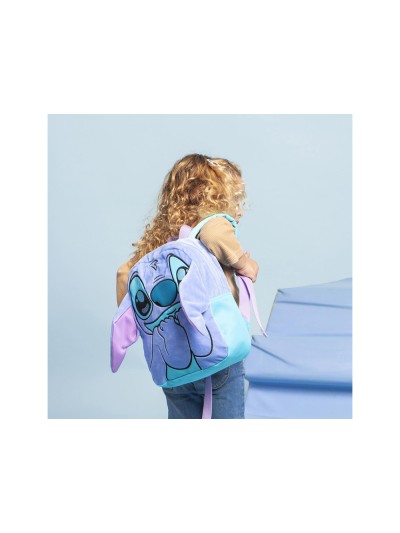 Mochila infantil personaje aplicaciones stitch 210x270x90 mm