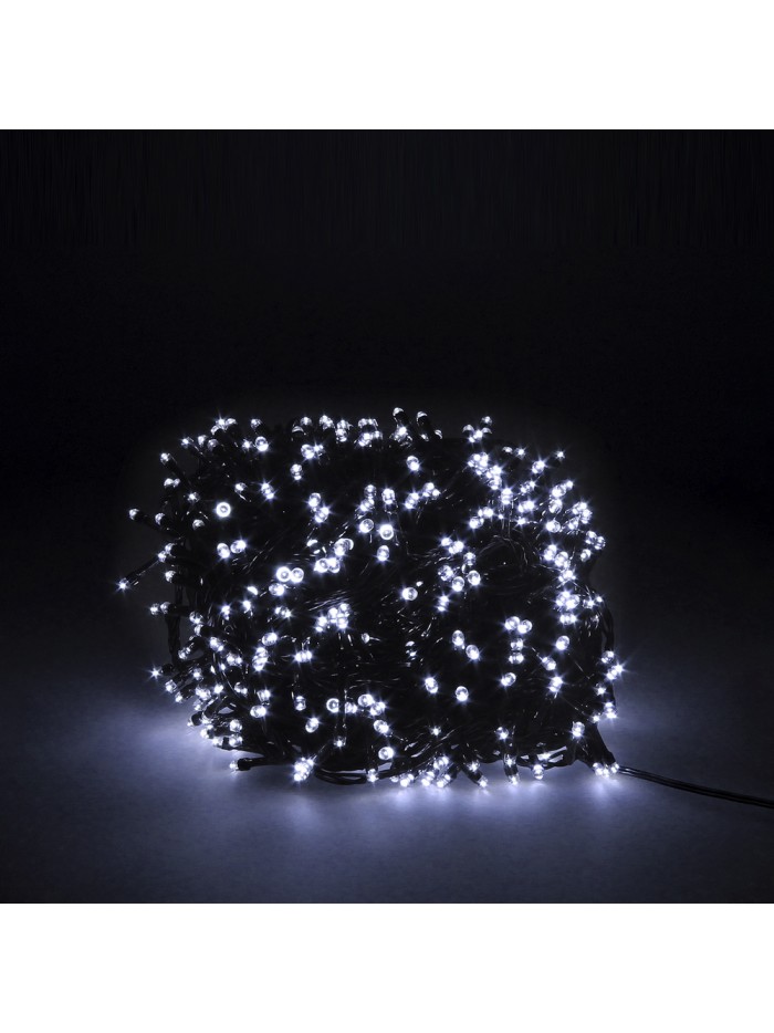 Guirnalda Luces Navidad 500 Leds Color Blanco Frio. Luz Navidad Interiores y Exteriores Ip44