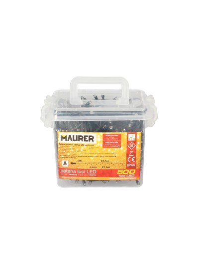 Guirnalda Luces Navidad 500 Leds Color Blanco Frio. Luz Navidad Interiores y Exteriores Ip44