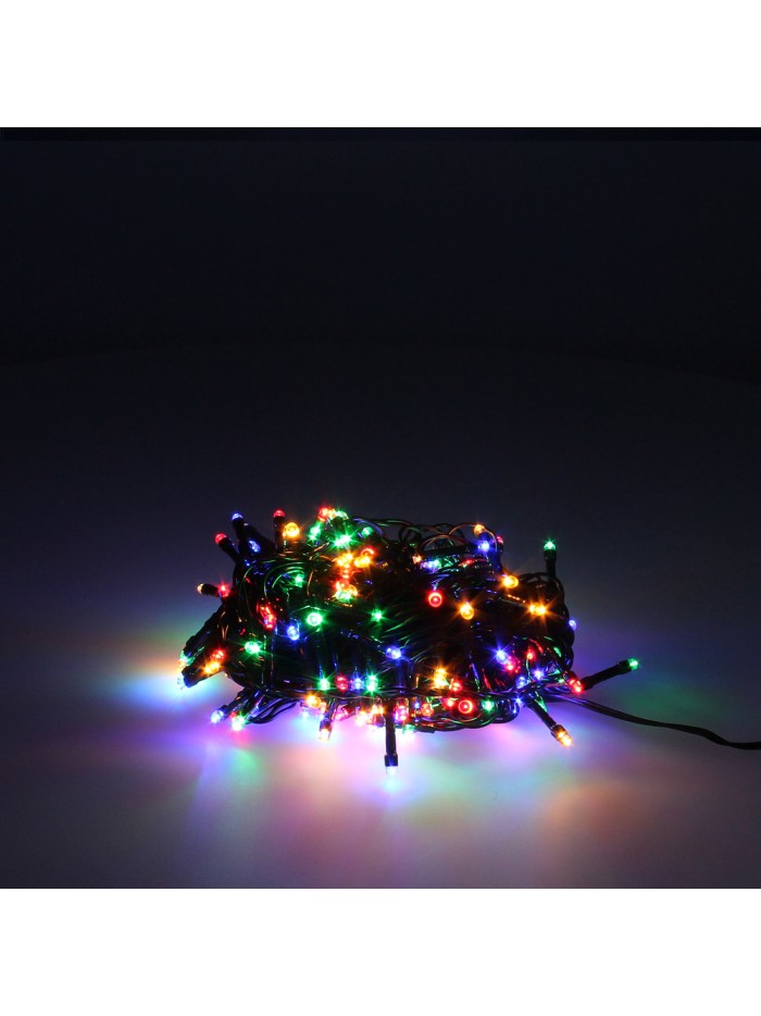 Guirnalda Luces Navidad 500 Leds Multicolor. Luz navidad interiores y exteriores IP44