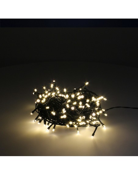 Guirnalda Luces Navidad 500 Leds Color Blanco Calido. Luz Navidad Interiores y Exteriores Ip44