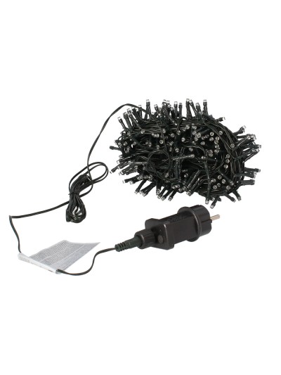 Guirnalda Luces Navidad 300 Leds Color Azul Hielo. Luz Navidad Interiores y Exteriores Ip44