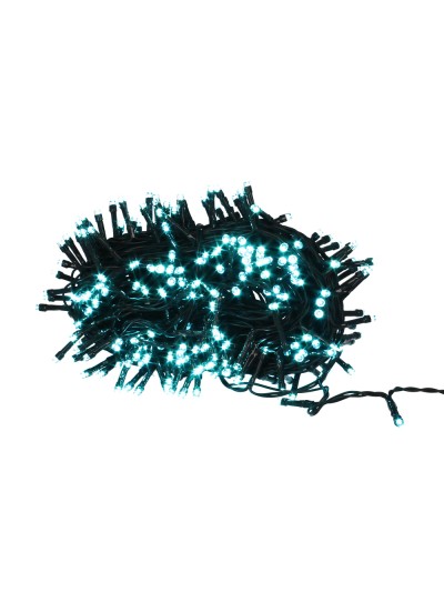 Guirnalda Luces Navidad 300 Leds Color Azul Hielo. Luz Navidad Interiores y Exteriores Ip44