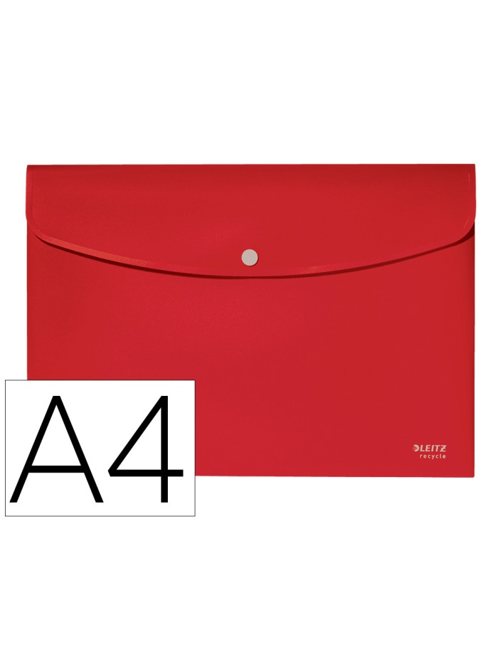 Carpeta leitz recycle portadocumentos broche din a4 polipropileno rojo Carpeta leitz recycle portadocumentos broche din a4 polipropileno rojo