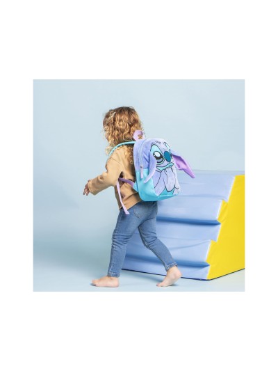 Mochila infantil personaje aplicaciones stitch 210x270x90 mm