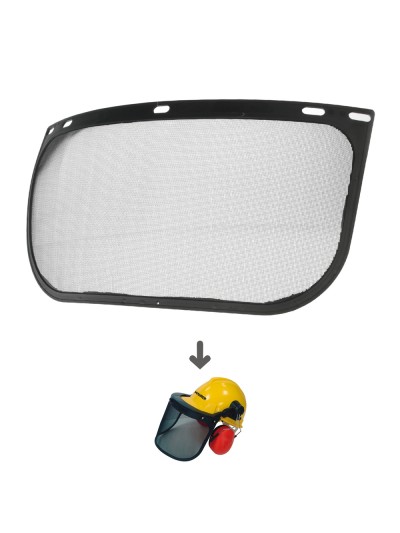 Recambio Protector Facial Para Casco Con Visera, Protector Facial De Rejilla y Protector Auditivo Maurer Modelo 99790