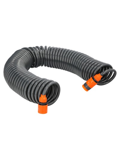 Manguera  Extensible Espiral Autoenroscable Para Riego Jardin Con Conectores 15 Metros