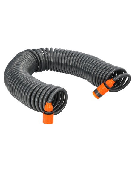 Manguera  Extensible Espiral Autoenroscable Para Riego Jardin Con Conectores 15 Metros