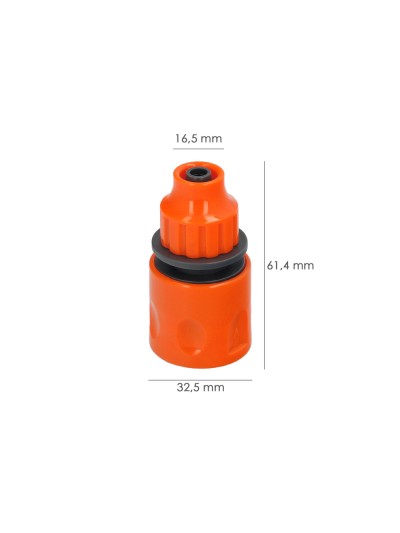 Conector Manguera Tubo Autoenroscable 10x12 mm.