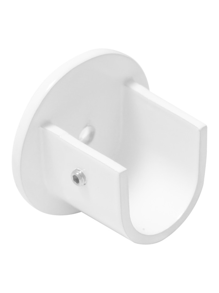 Soporte Zirconio Lateral Para Barras Ø 20 mm. Acabado Blanco (2 Piezas) Soporte Zirconio Lateral Para Barras Ø 20 mm. Acabado Blanco (2 Piezas)