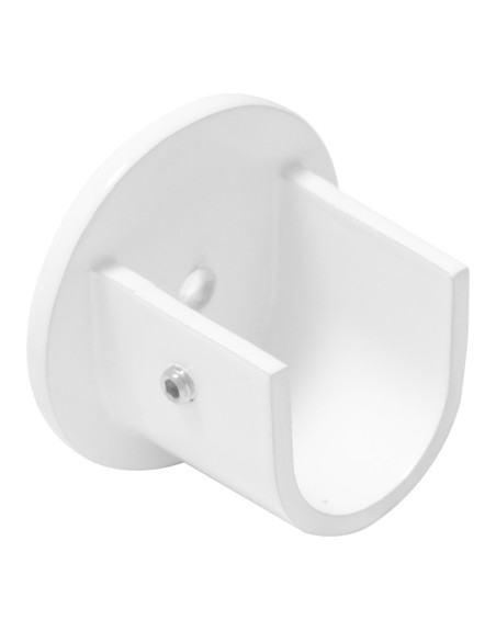 Soporte Zirconio Lateral Para Barras Ø 20 mm. Acabado Blanco (2 Piezas)