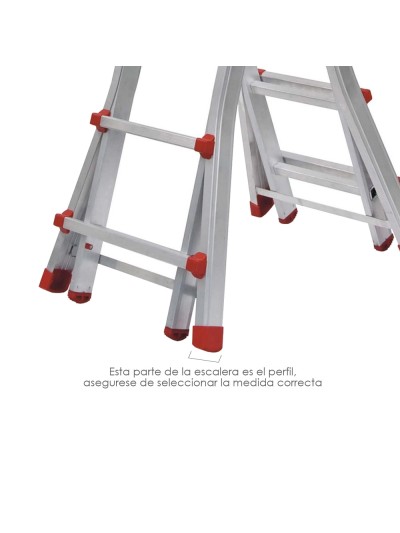 Contera Escaleras Telescopicas Perfil de 67 mm. Tramo Exterior. Version 2019