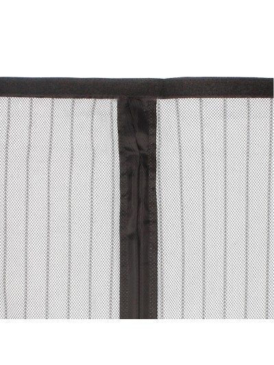 Cortina Mosquitera Para Puertas Con Cierre Central Magnetico Automatico 120 x 240 (Alt.) cm. Color Negro.