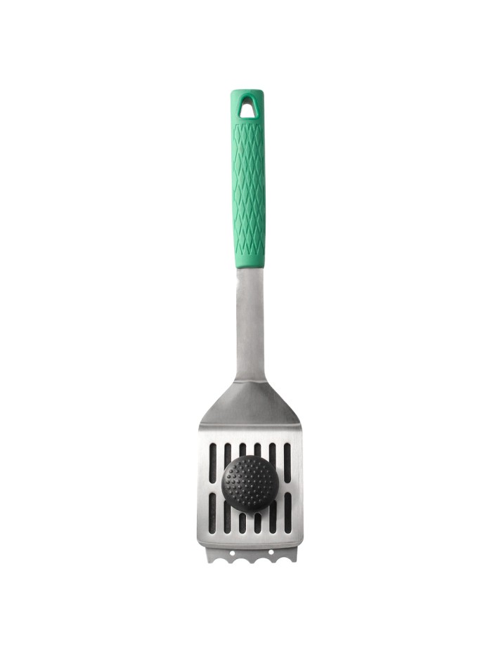 Espatula Con Cepillo Rascador Para Barbacoa 41,5 cm.