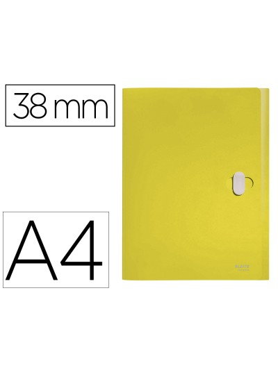 Carpeta de proyectos leitz recycle din a4 polipropileno lomo 38 mm amarillo