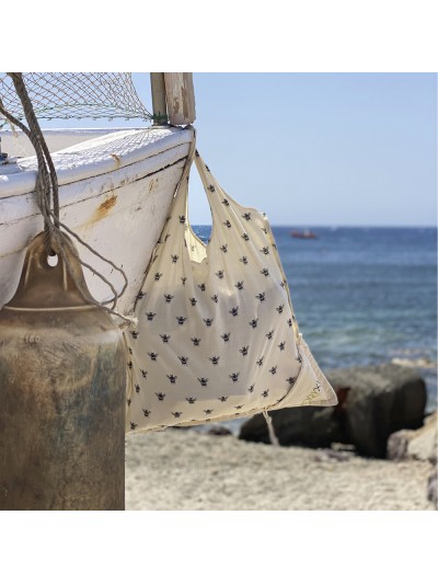 Bolsa Compra Algodon Organico 100% Plegable 52x47 cm.