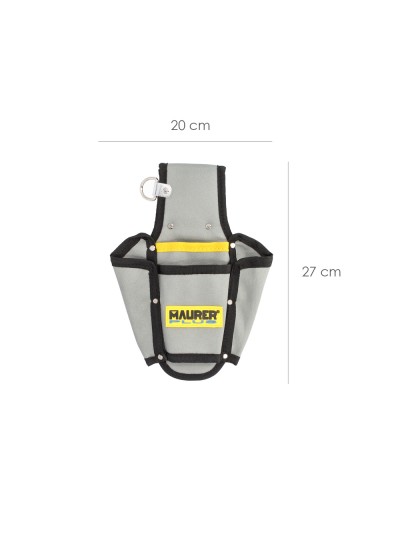 Funda Bolsa Porta Herramientas Para Cinturon Con 4 Bolsillos. Portaherramientas Electricista Multibolsillos Poliester
