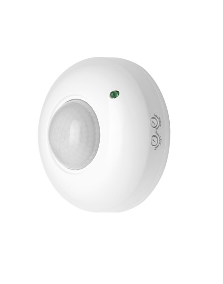 Detector De Movimiento Por Infrarrojos Con Sensor Crepuscular 360°. Ajustable