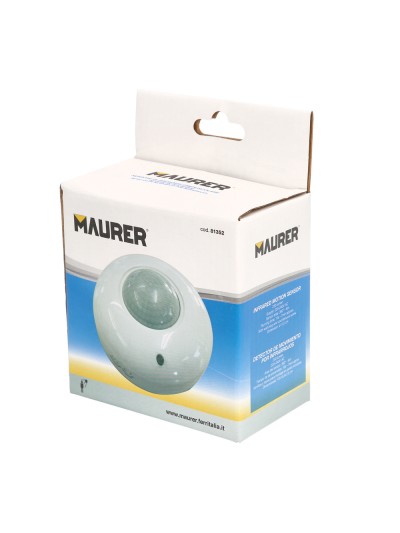 Detector De Movimiento Por Infrarrojos Con Sensor Crepuscular 360°. Ajustable