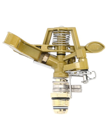 Aspersor Riego Regulable Metalico Sectorial Toma 1/2" Fabricado En Zinc, Riego De Jardines / Cesped